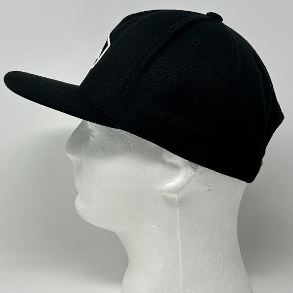 RVCA Hat Baseball Cap PM Tenore Skater Surfer Surfing MMA Snapback Mid Fit Black - Picture 6 of 9